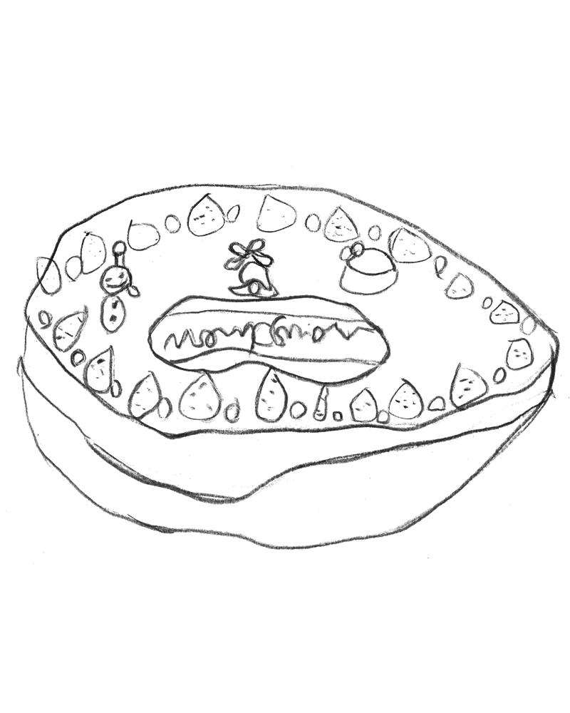 サンタさんのケーキだから、サンタさんはのってないんだよ♡