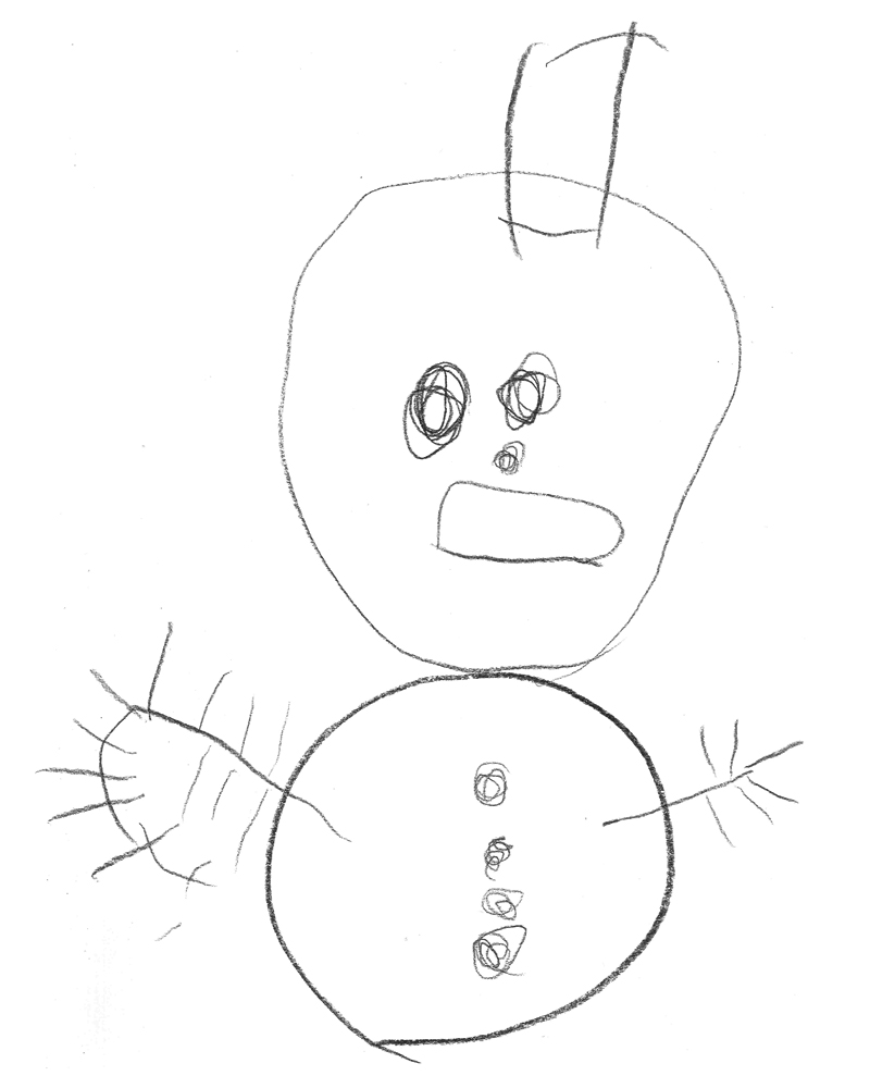 雪降ったら雪だるまくんつくるの楽しみ