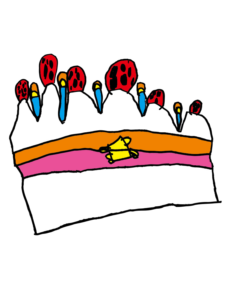 カラフルケーキ