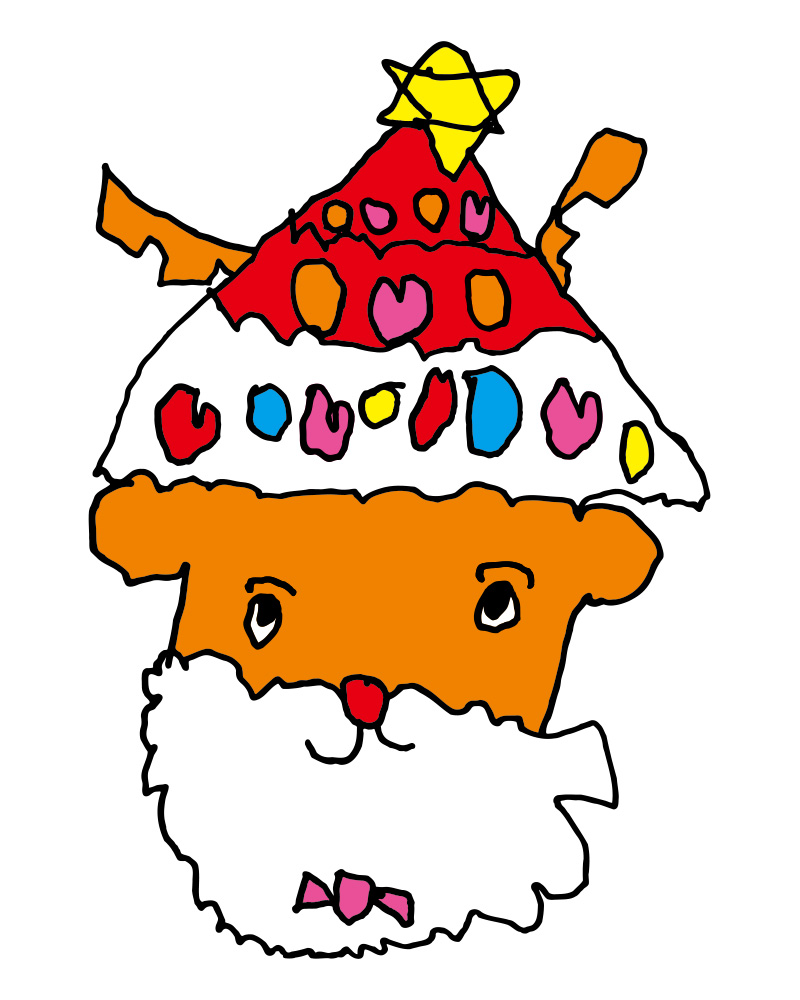 クリスマスツリートナカイサンタ