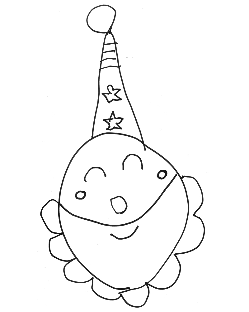 とんがり帽子のサンタさん