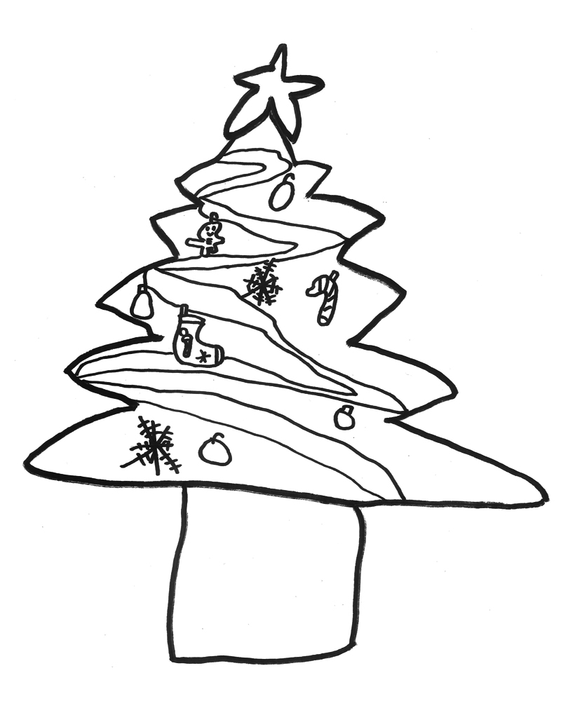 キラキラクリスマスツリー