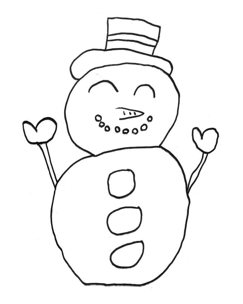やさしい雪だるまさん
