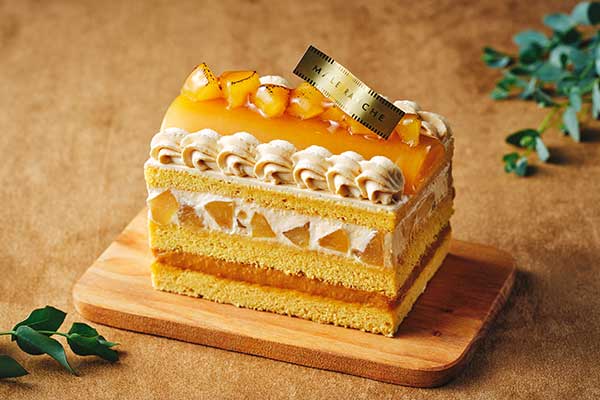 キャラメルと洋梨のバトンケーキ