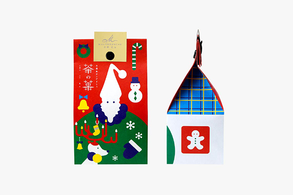 茶の菓5枚入 クリスマス限定パッケージ