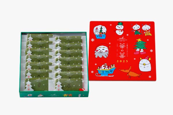 茶の菓14枚入 ［クリスマス限定缶］