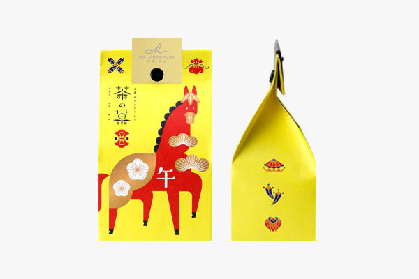 茶の菓5枚入　お正月限定パッケージ