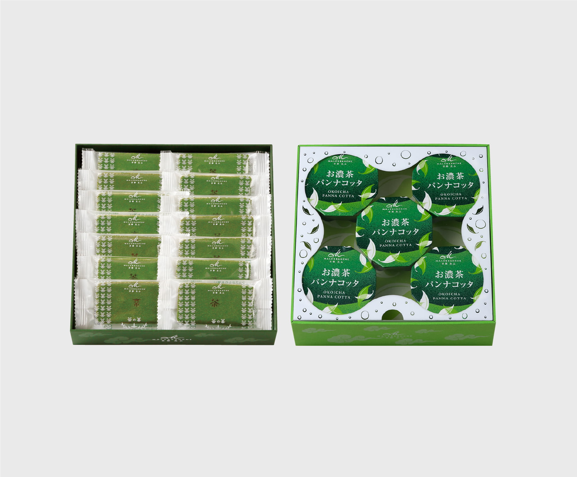 京遊記二段（茶の菓・お濃茶パンナコッタ）｜マールブランシュ／菓子