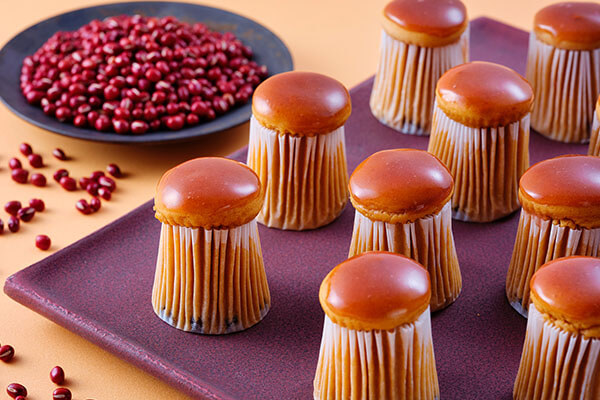 チーズスフレ 料理長の帽子  あずき