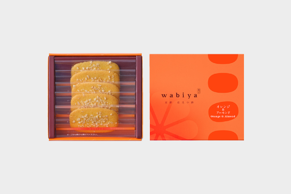 薄玻璃チュイル オレンジ＆アーモンド 5枚入