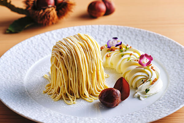 丹波栗のしぼりたてモンブラン ～ガーデンスタイル～