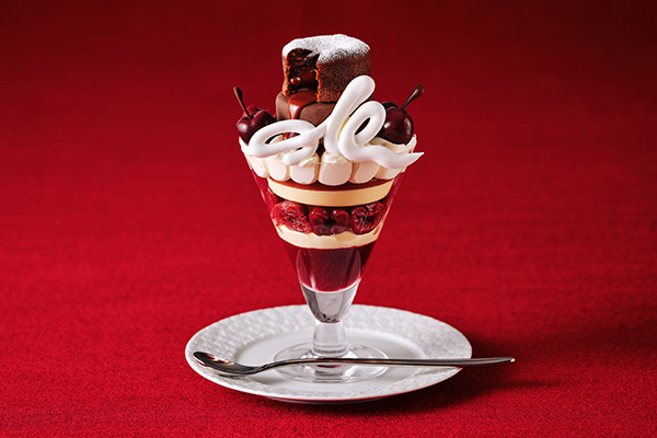 季節のケーキスタイルパフェ 〜ショコラ＆チェリー〜