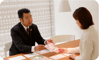 お客さま一人ひとりの特別なご相談も丁寧にお答えしています